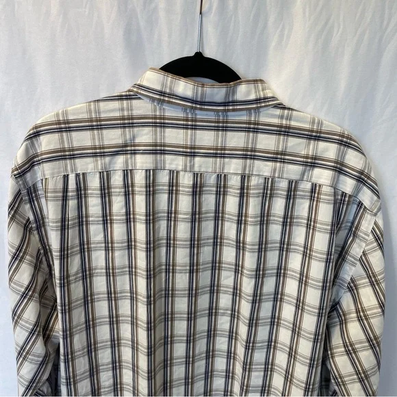 J.Crew Shirtings Cotton Size XXL Long Sleeve Button Front Shirt Tailored Plaid - Picture 10 of 12